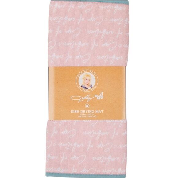 Dolly Parton Cup Of Ambition Reversible Dish Drying Mat - Picture 2 of 6